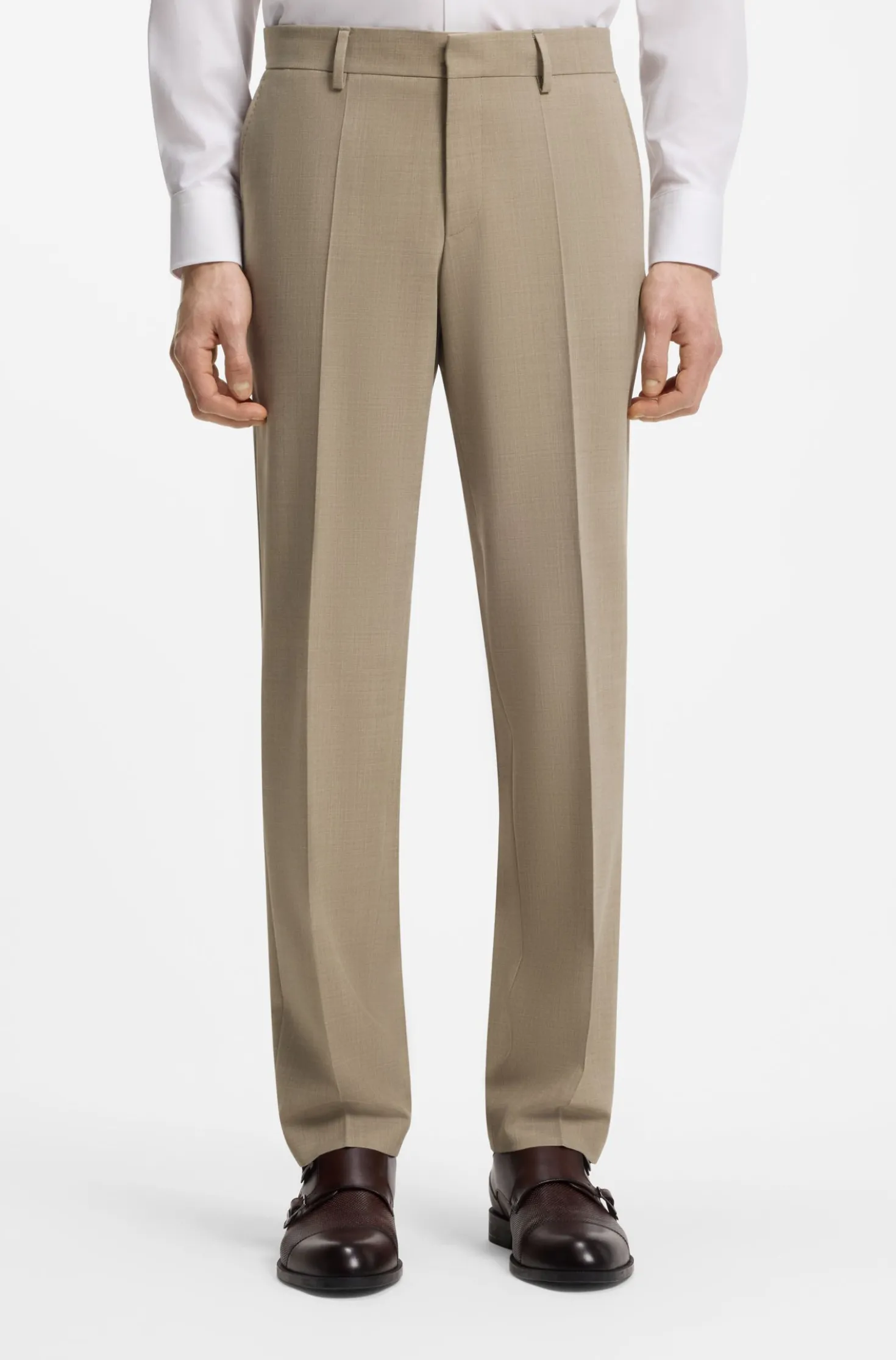 Two-piece regular-fit suit in easy-care fabric