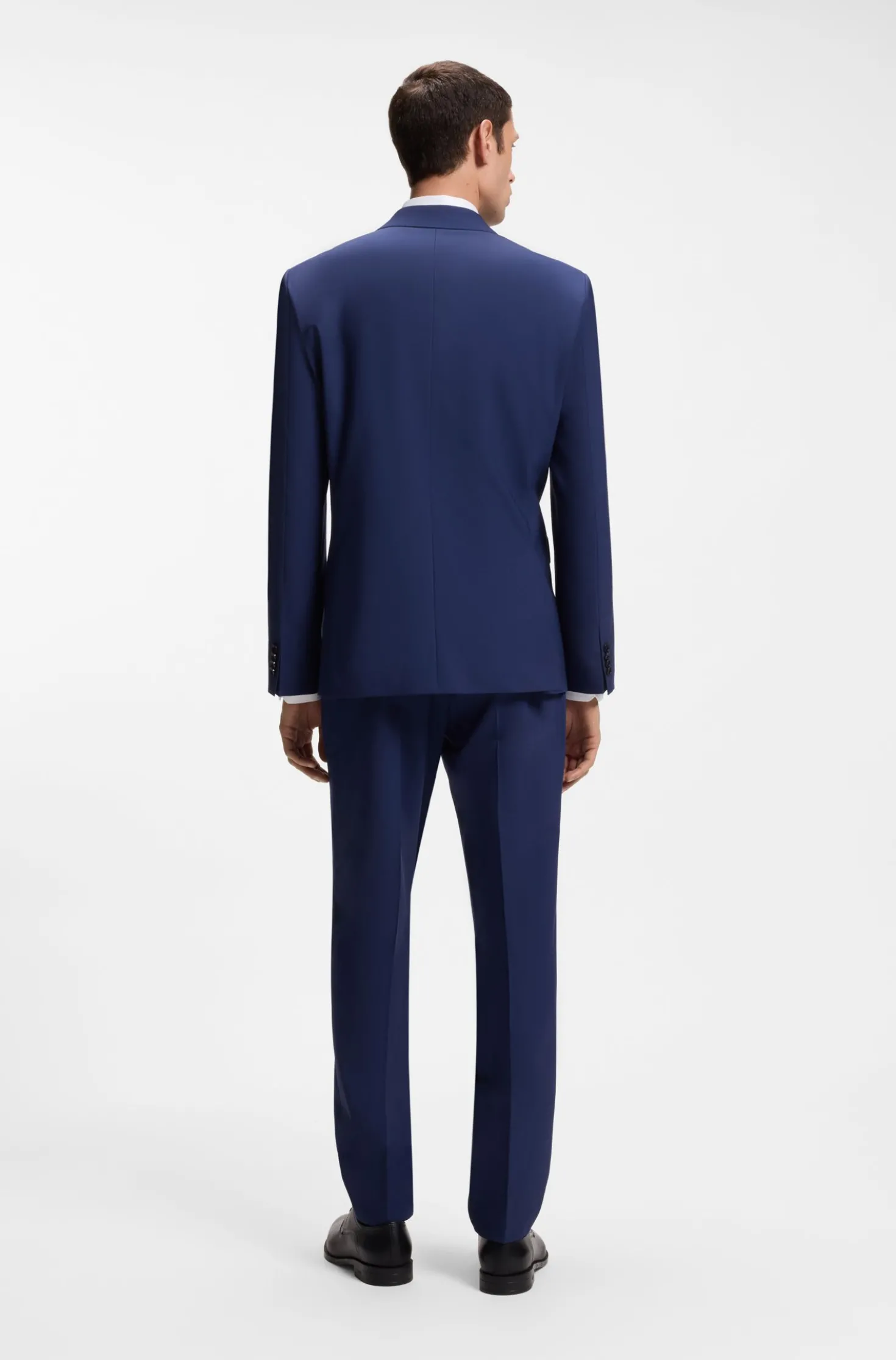 Two-piece regular-fit suit in stretch wool