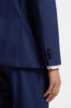 Two-piece regular-fit suit in stretch wool