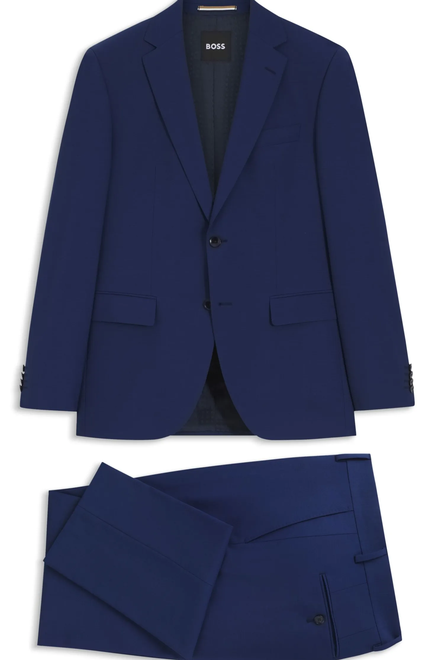 Two-piece regular-fit suit in stretch wool