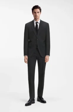 Two-piece regular-fit suit in stretch wool