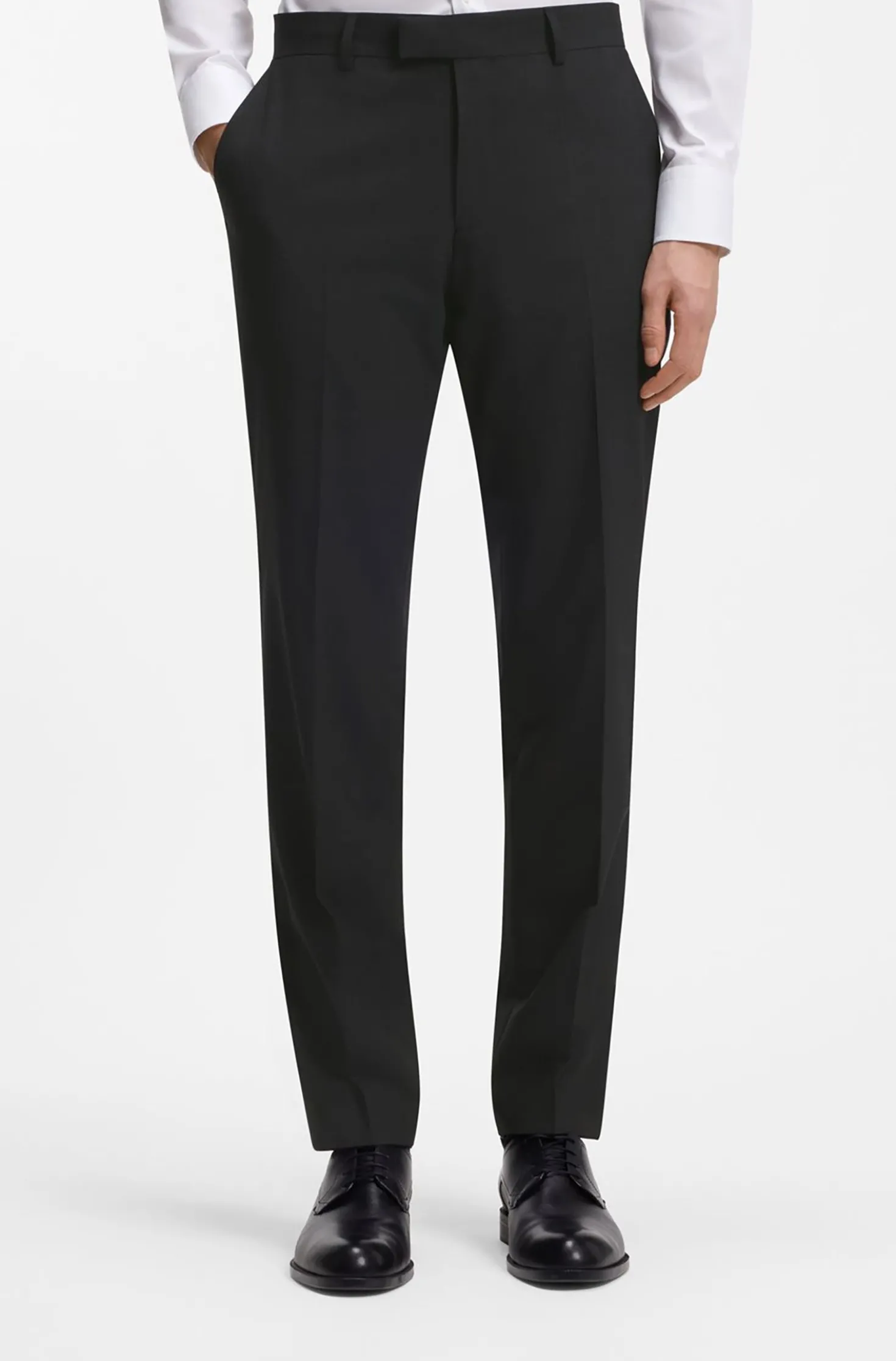Two-piece regular-fit suit in stretch wool