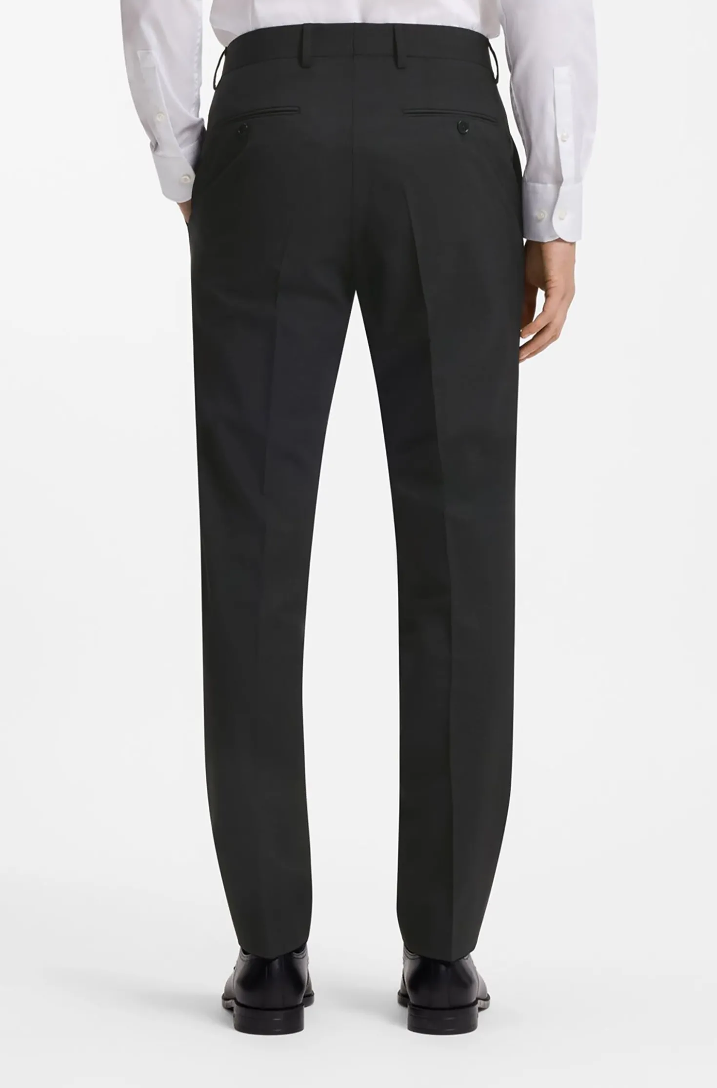 Two-piece regular-fit suit in stretch wool