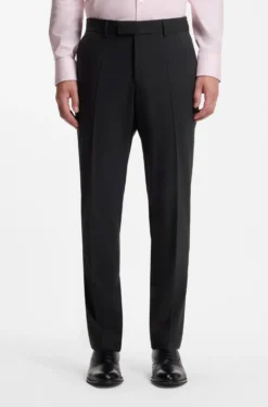 Two-piece regular-fit suit in stretch wool
