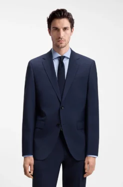 Two-piece regular-fit suit in stretch wool