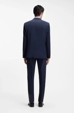 Two-piece regular-fit suit in stretch wool