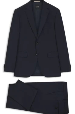 Two-piece regular-fit suit in stretch wool