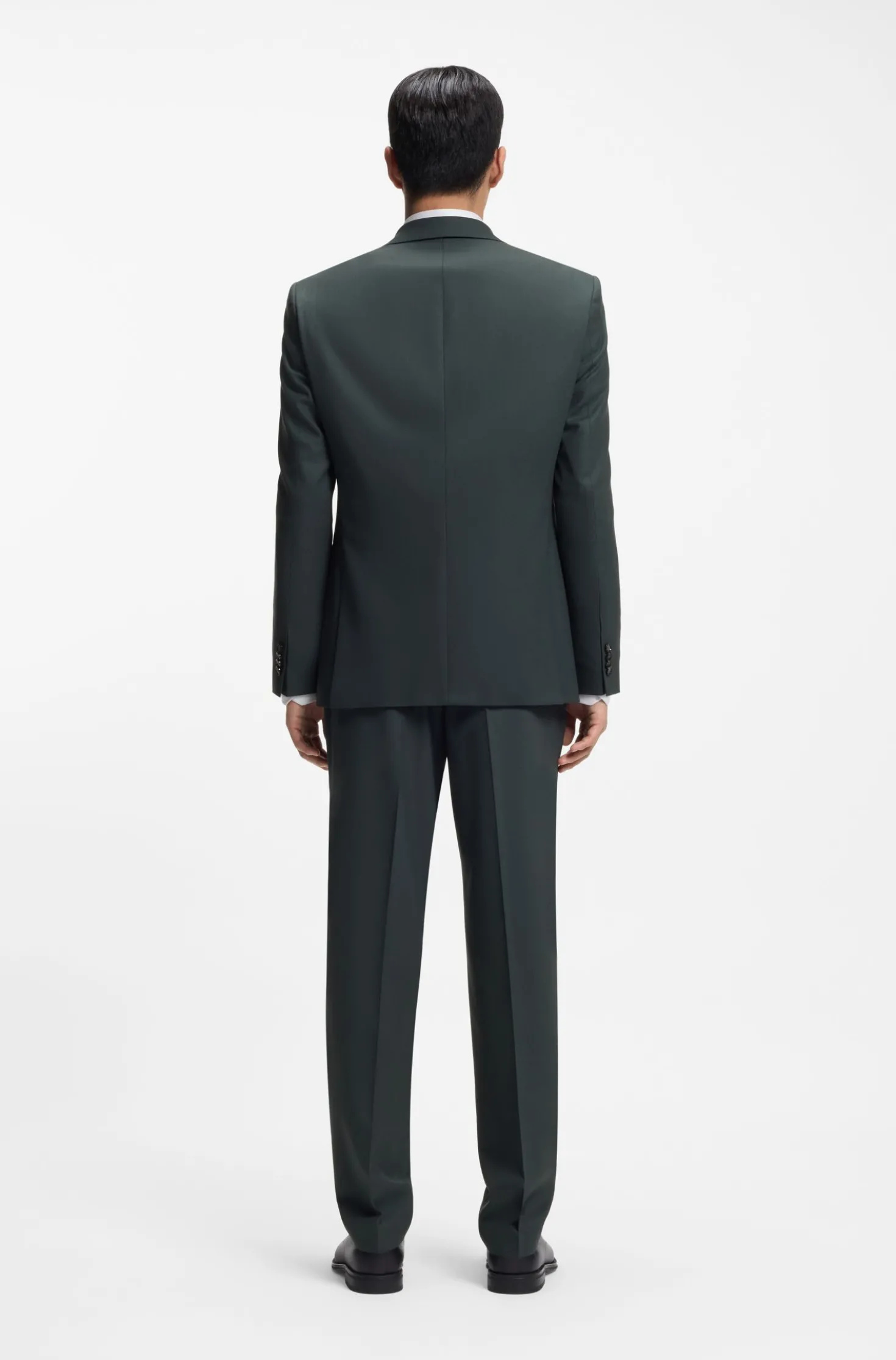Two-piece regular-fit suit in stretch cloth