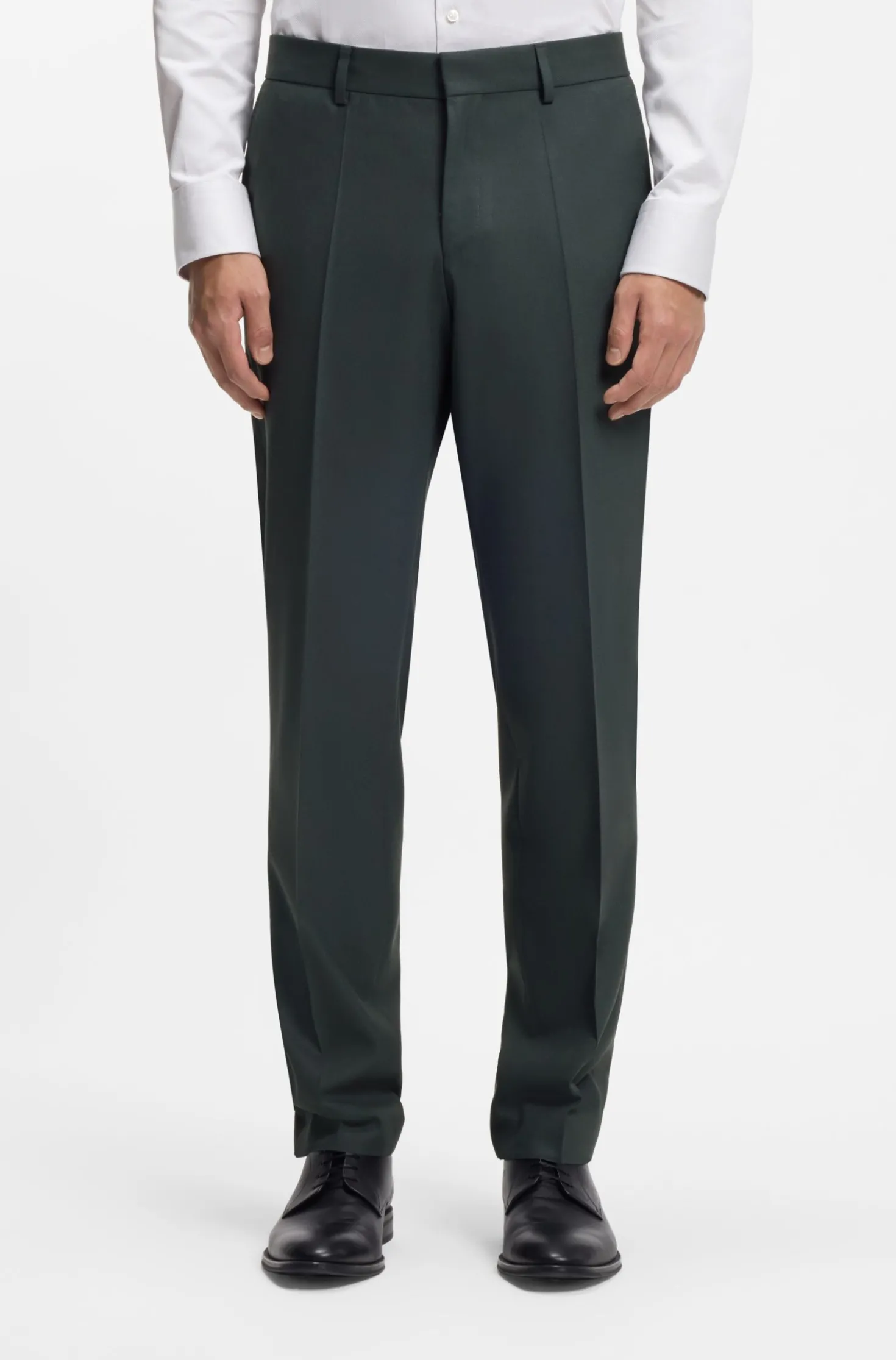 Two-piece regular-fit suit in stretch cloth