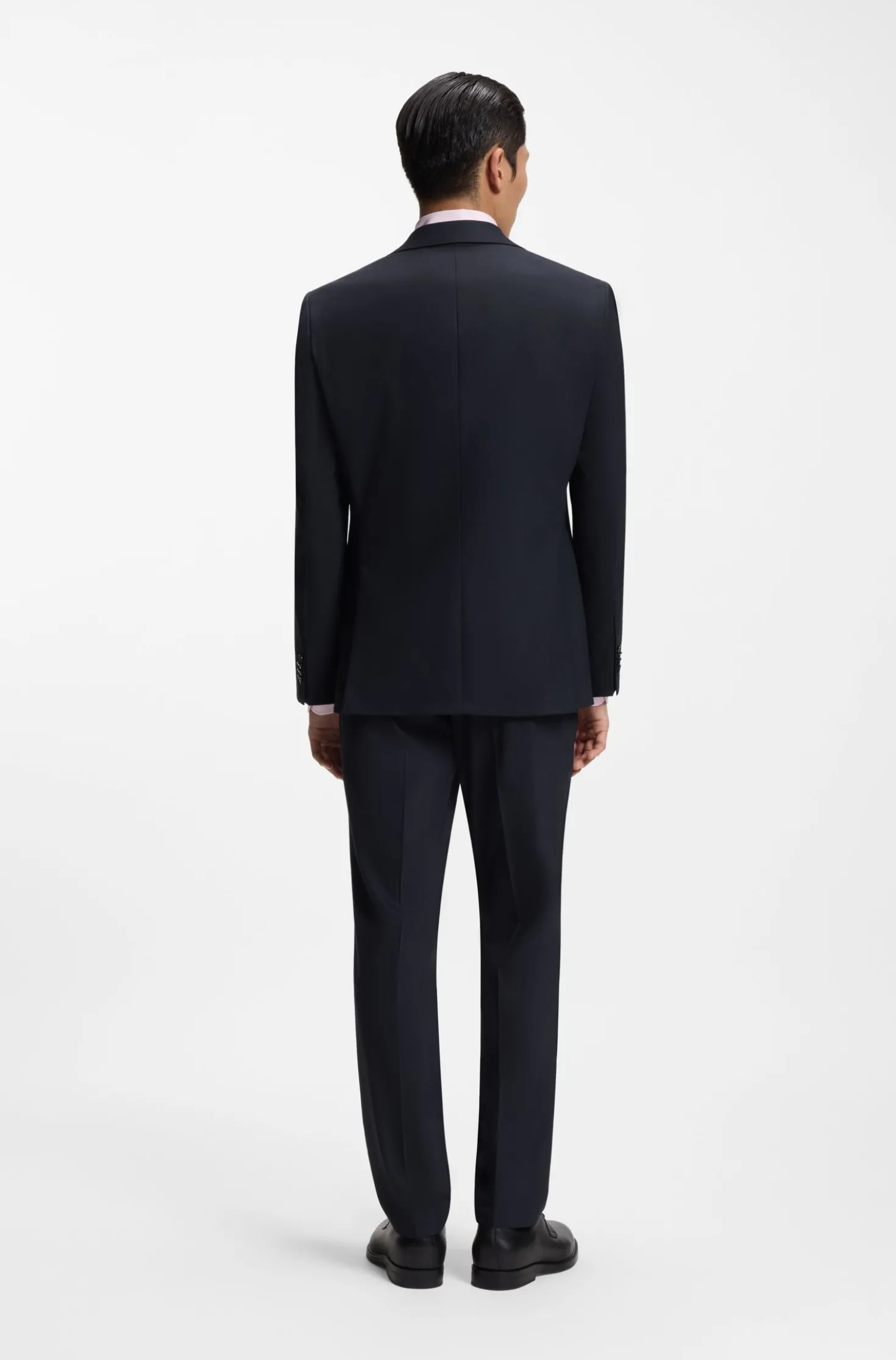 Two-piece regular-fit suit in stretch cloth