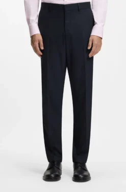 Two-piece regular-fit suit in stretch cloth