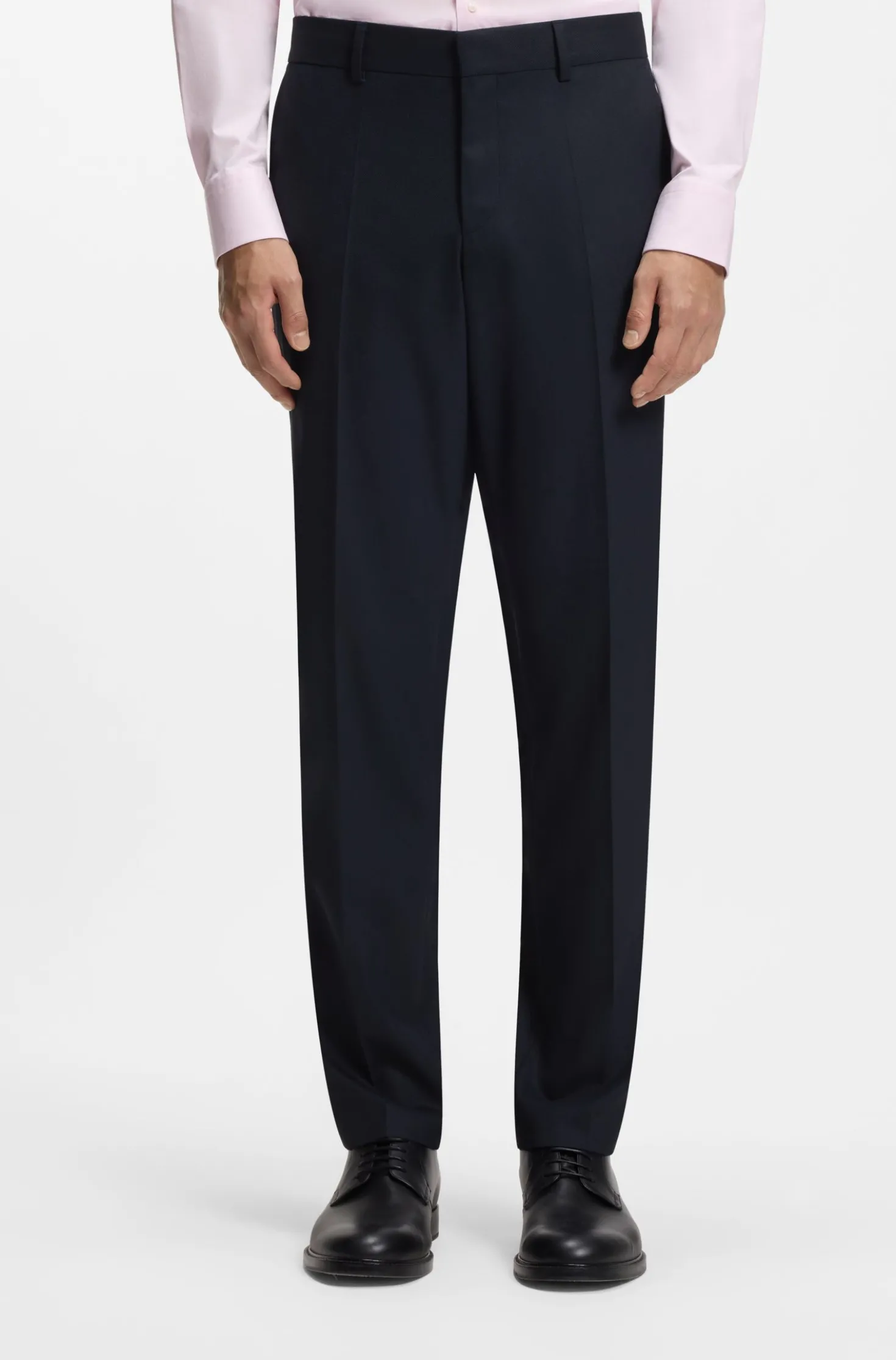 Two-piece regular-fit suit in stretch cloth
