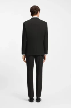Two-piece regular-fit suit in stretch cloth