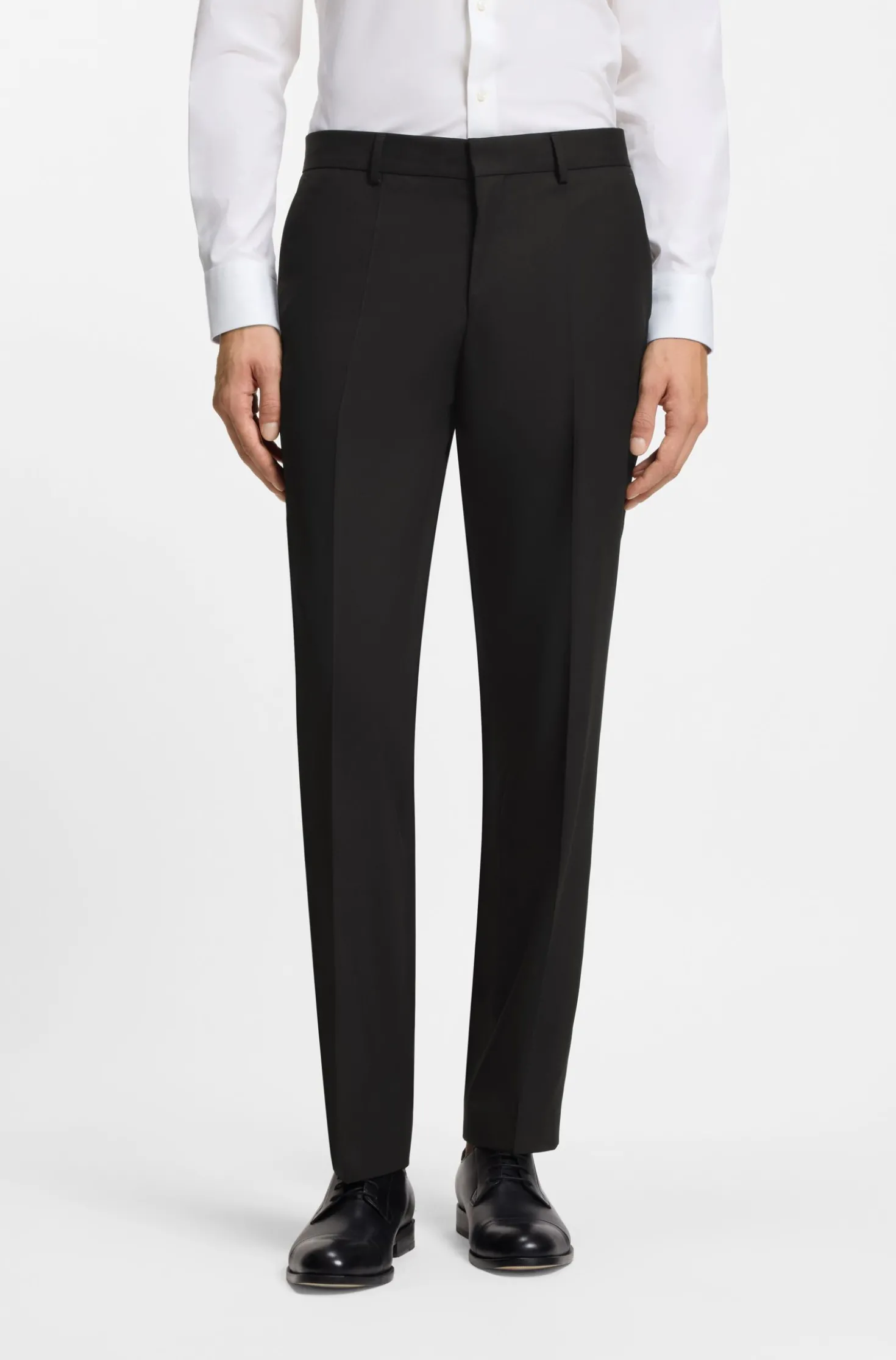 Two-piece regular-fit suit in stretch cloth