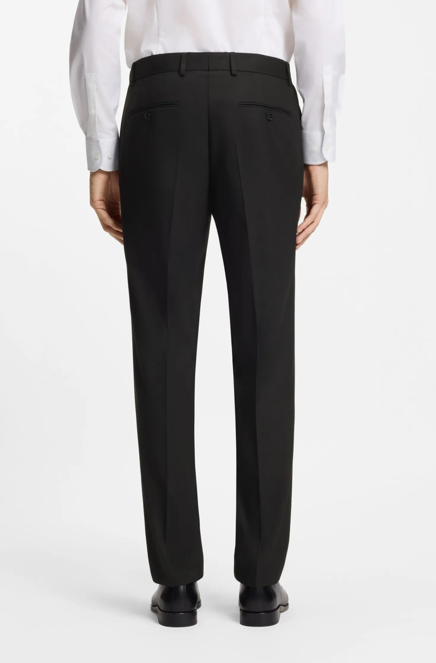 Two-piece regular-fit suit in stretch cloth