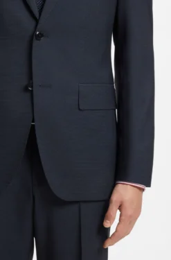 Two-piece regular-fit suit in virgin wool