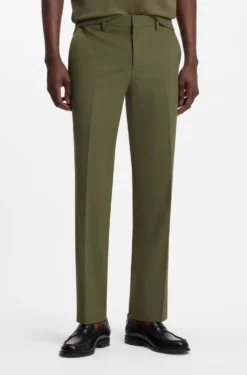 Two-piece slim-fit suit in a stretch wool blend