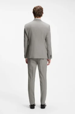 Two-piece slim-fit suit in a wool blend
