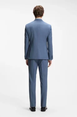 Two-piece slim-fit suit in a wool blend