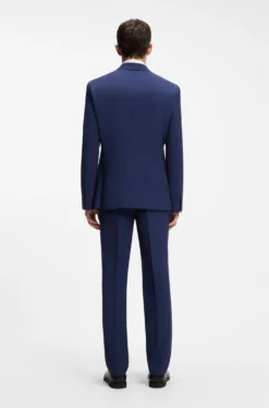 Two-piece slim-fit suit in a wool blend