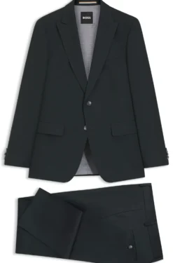 Two-piece slim-fit suit in a wool blend