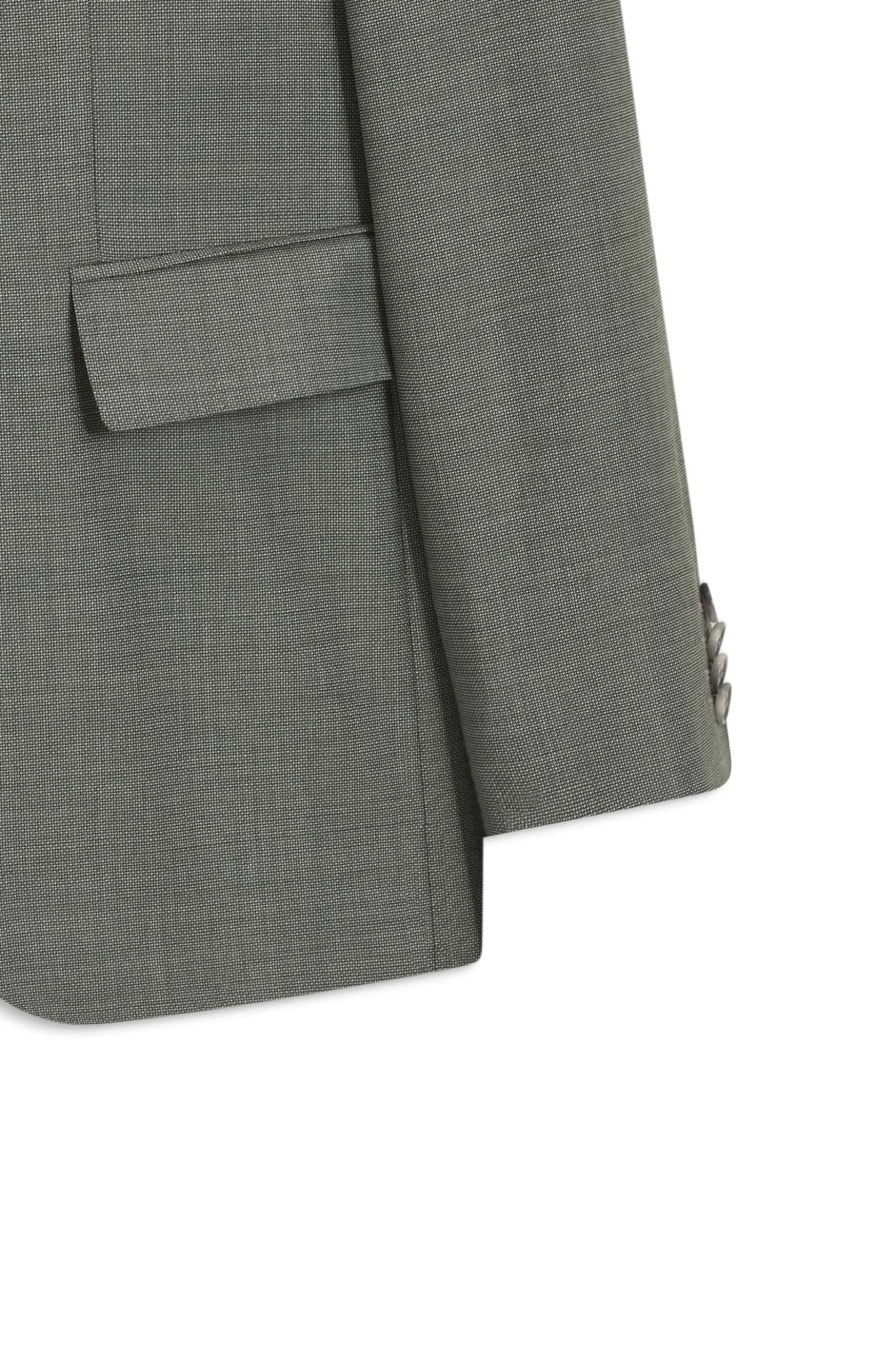 Two-piece slim-fit suit in patterned stretch wool