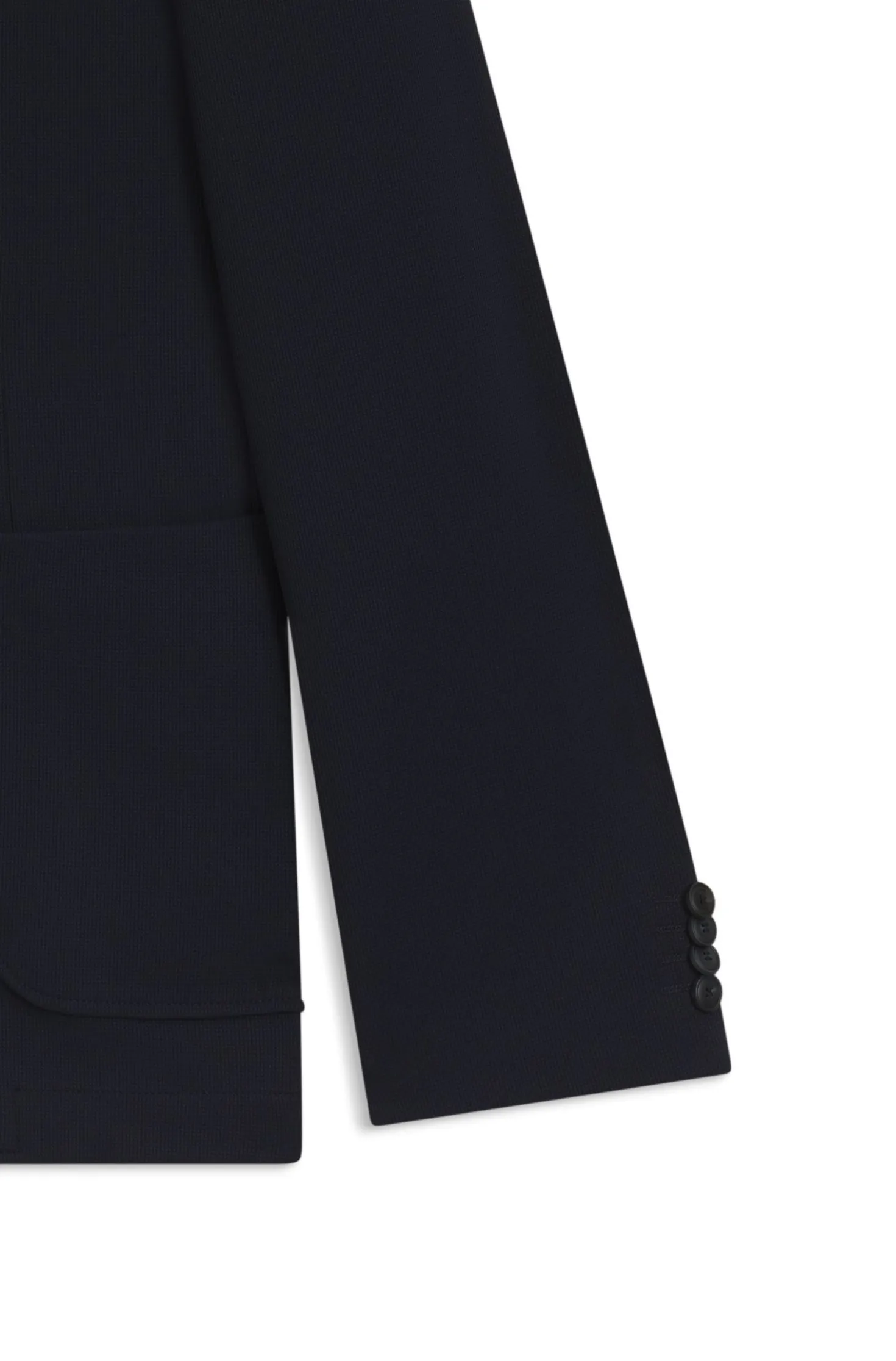 Two-piece slim-fit suit in performance-stretch fabric