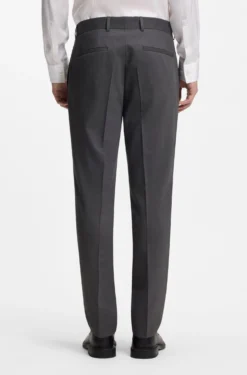 Two-piece slim-fit suit in performance-stretch twill