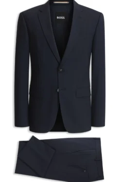 Two-piece slim-fit suit in stretch wool
