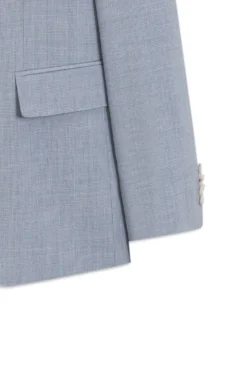 Two-piece slim-fit suit in virgin wool