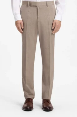 Two-piece slim-fit suit in virgin wool