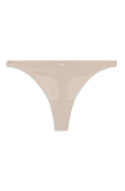 Two-tone thong in stretch jersey