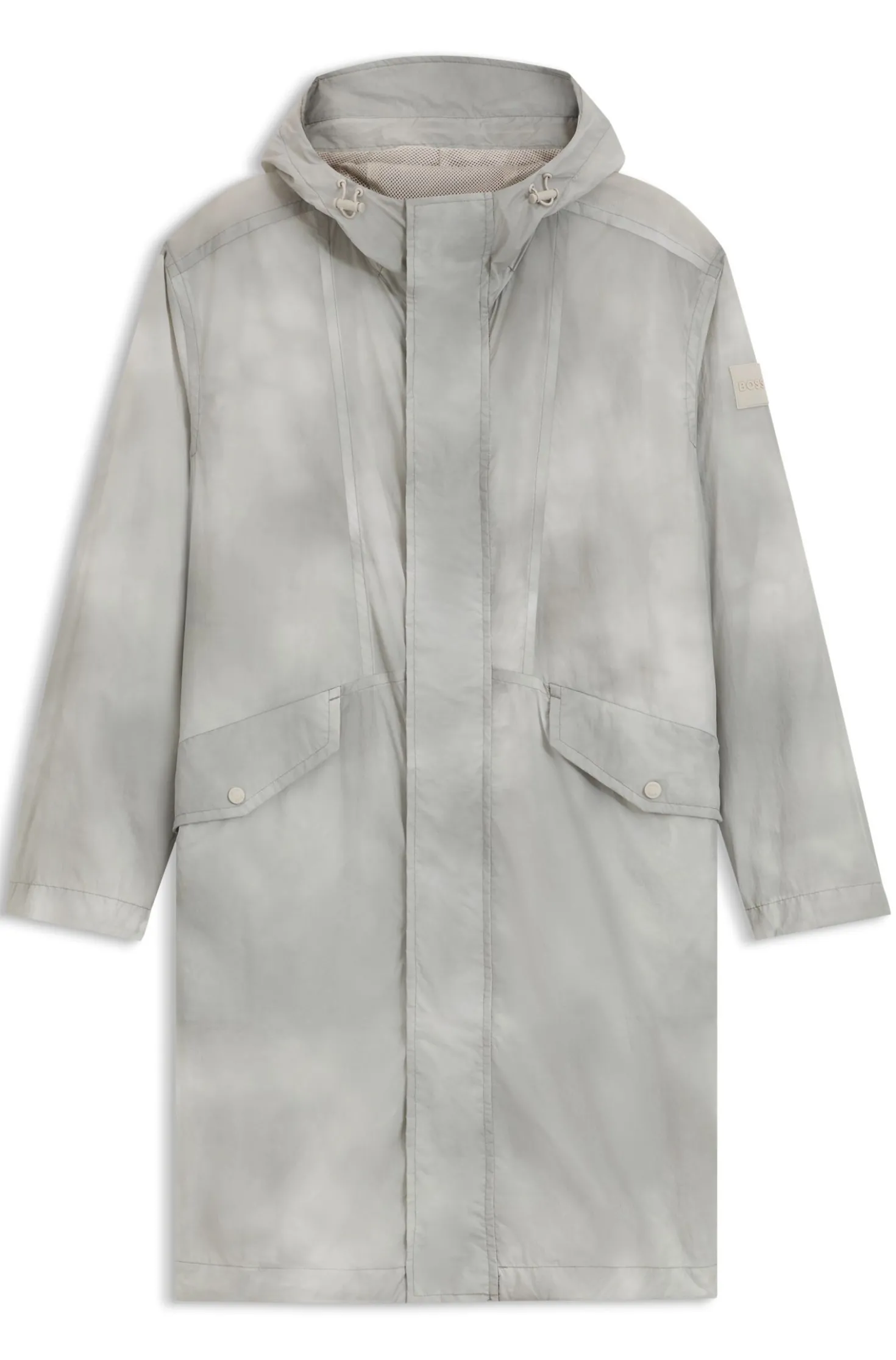 Waterproof jacket with digital print
