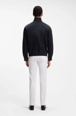 Water-repellent jacket in mercerised stretch cotton
