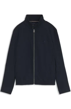 Water-repellent jacket in mercerised stretch cotton