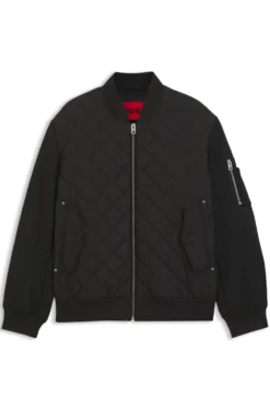 Water-repellent jacket in mixed materials