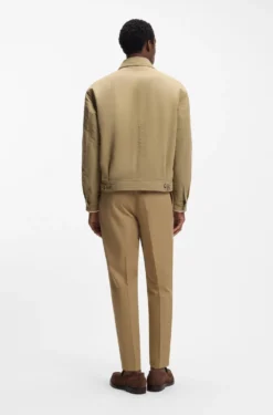 Water-repellent jacket in peached fabric