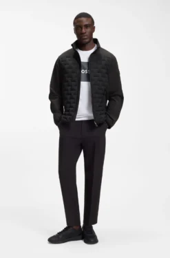 Water-repellent jacket with certified down filling