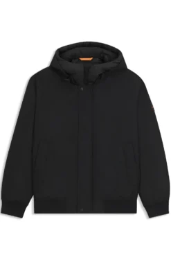 Water-repellent jacket with contrasting insert