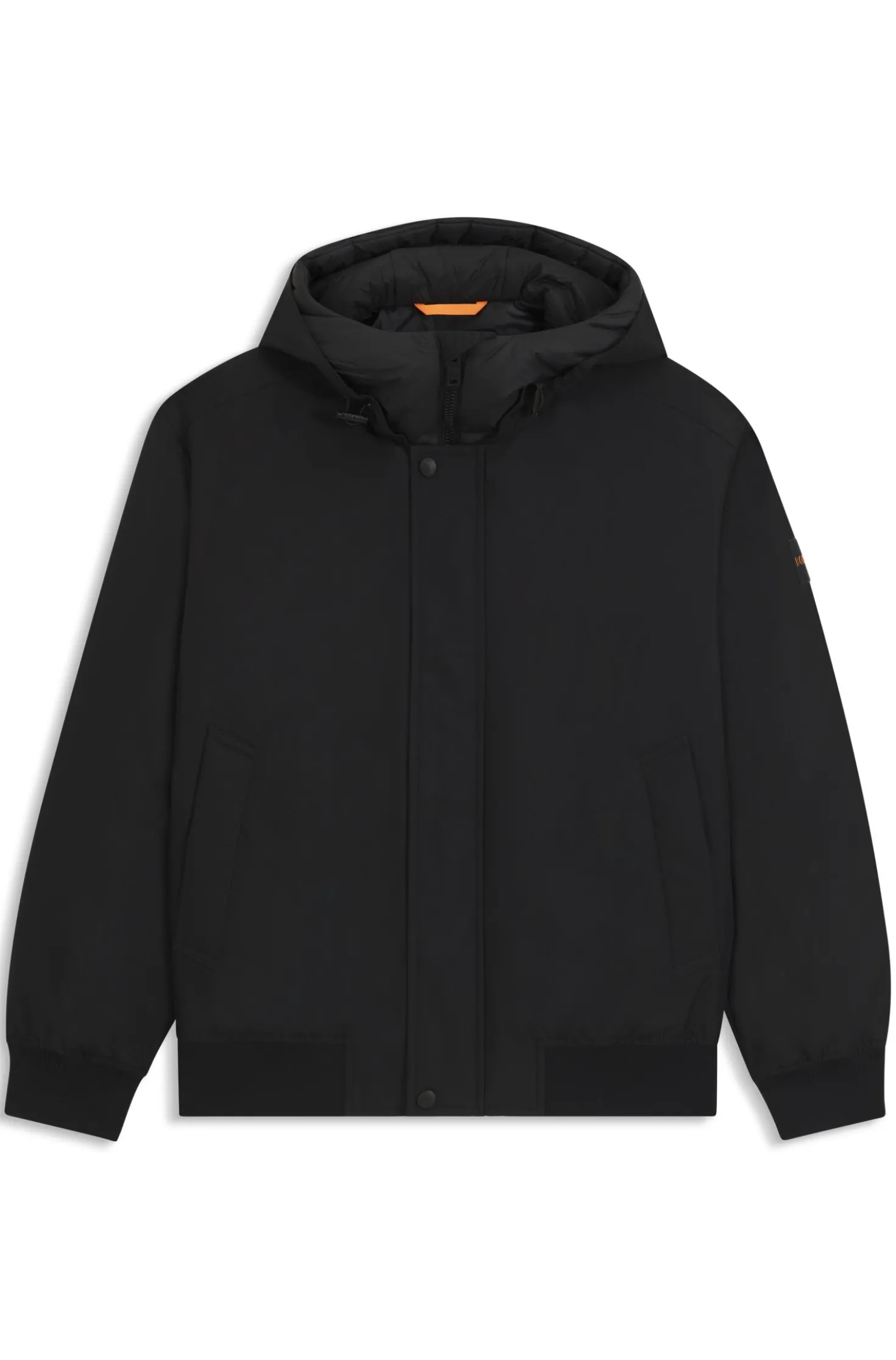 Water-repellent jacket with contrasting insert