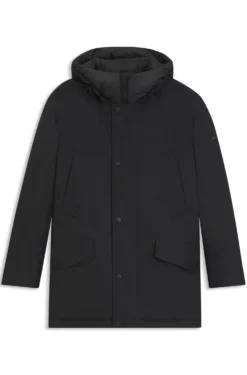 Water-repellent jacket with contrasting trims