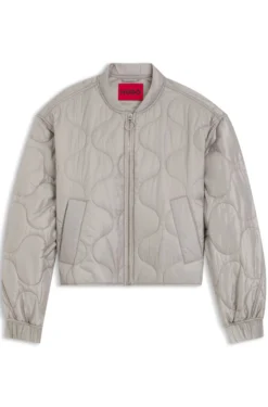 Water-repellent jacket with onion quilting