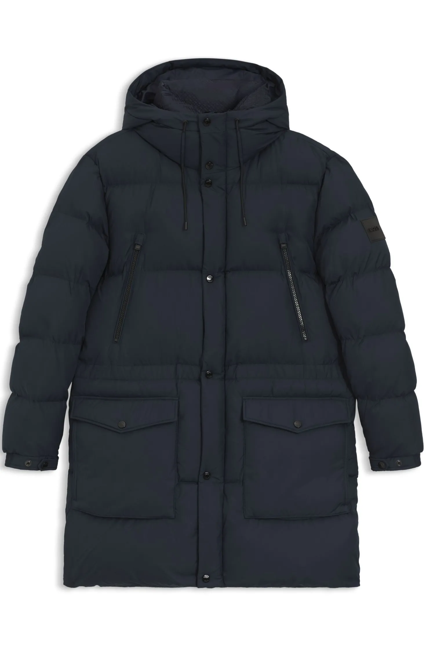 Water-repellent jacket with padding