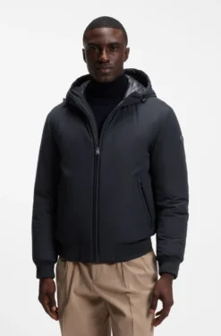 Water-repellent padded jacket with Double B monogram