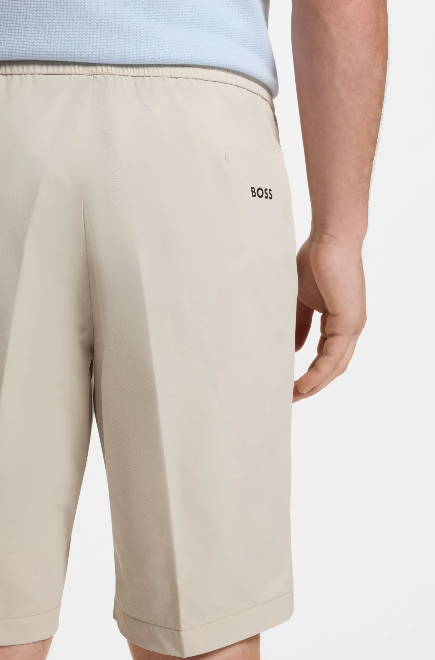 Water-repellent regular-fit shorts in quick-dry twill