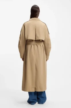 Water-repellent trench coat in an oversized fit