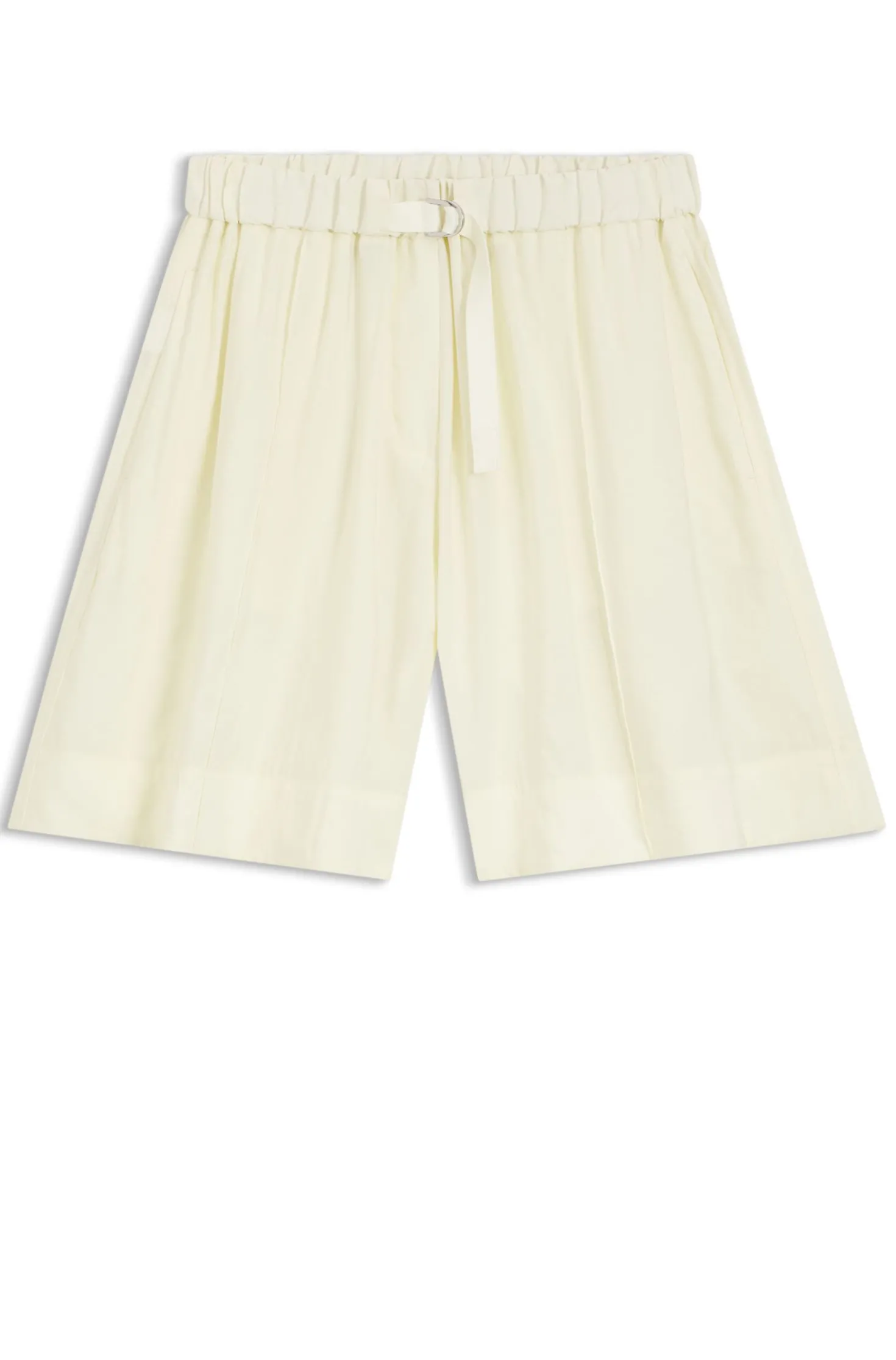 Wide-leg Bermuda shorts with elasticated waistband