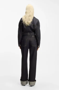 Wide-leg jeans in Japanese selvedge denim