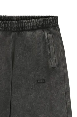 Wide-leg jogpants in soft cotton blend