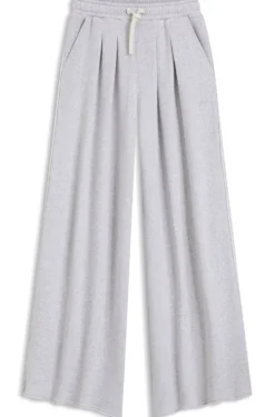Wide-leg tracksuit bottoms in a cotton blend